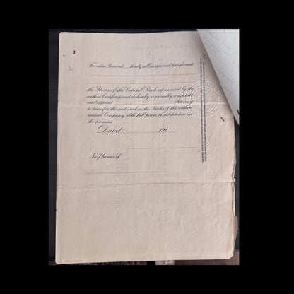 American League Base-Ball Club of New York Stock Certificate from 1928