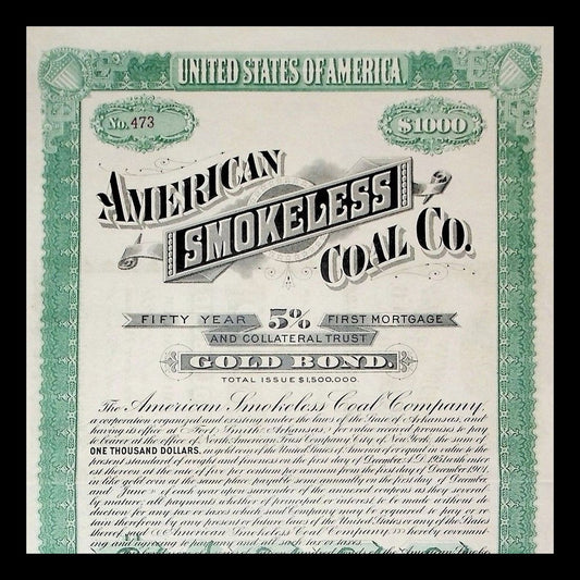 American Smokeless Coal Company Gold Bond