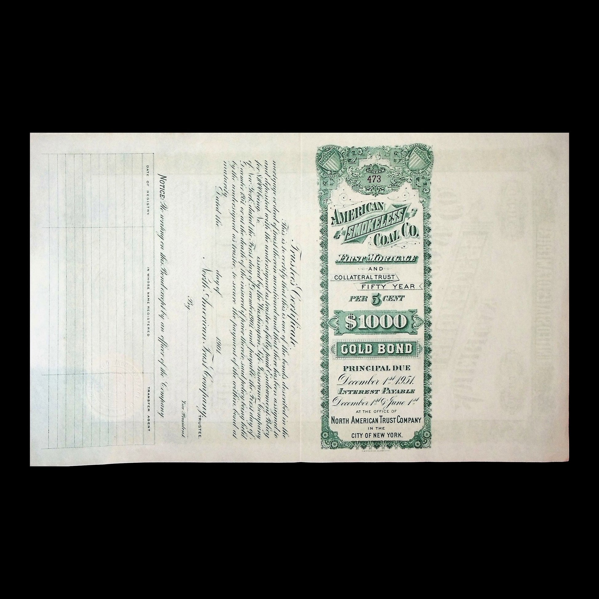 American Smokeless Coal Company Gold Bond