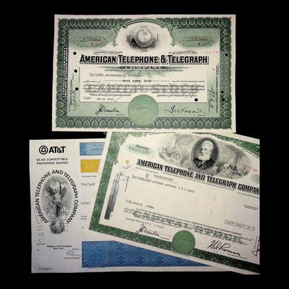 American Telephone & Telegraph Company Stock Certificate from 1955