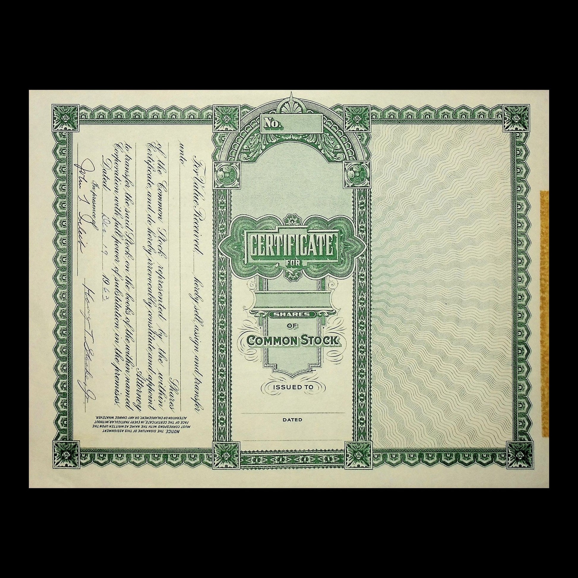 Beacon-Times Newspapers Inc Stock Certificate from 1941