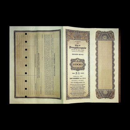 City of Poughkeepsie Bond from 1924