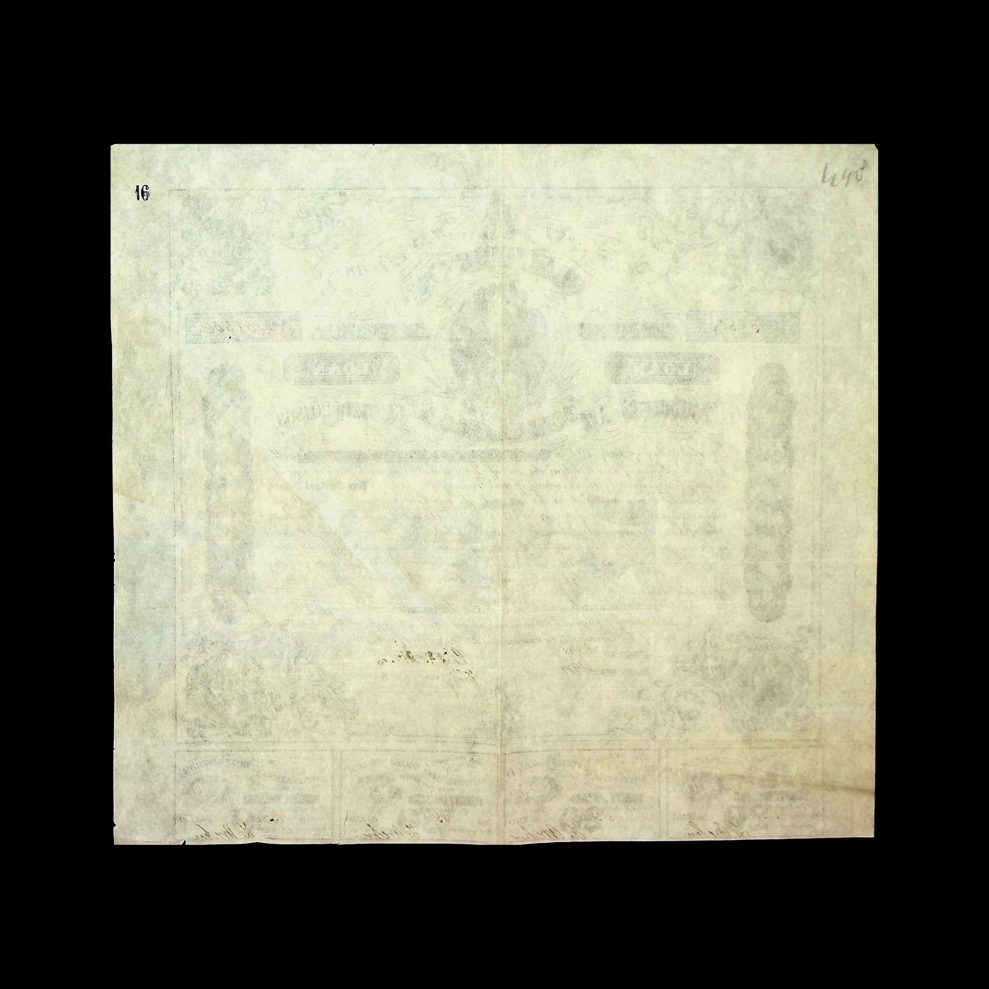 Confederate States of America Bond from 1863