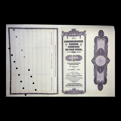 Consolidated Edison Company Bond from 1957