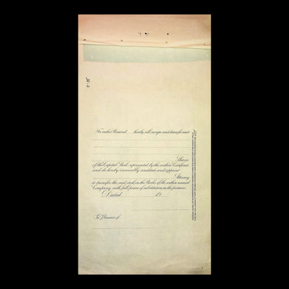 Edison Storage Battery Company Stock Certificate