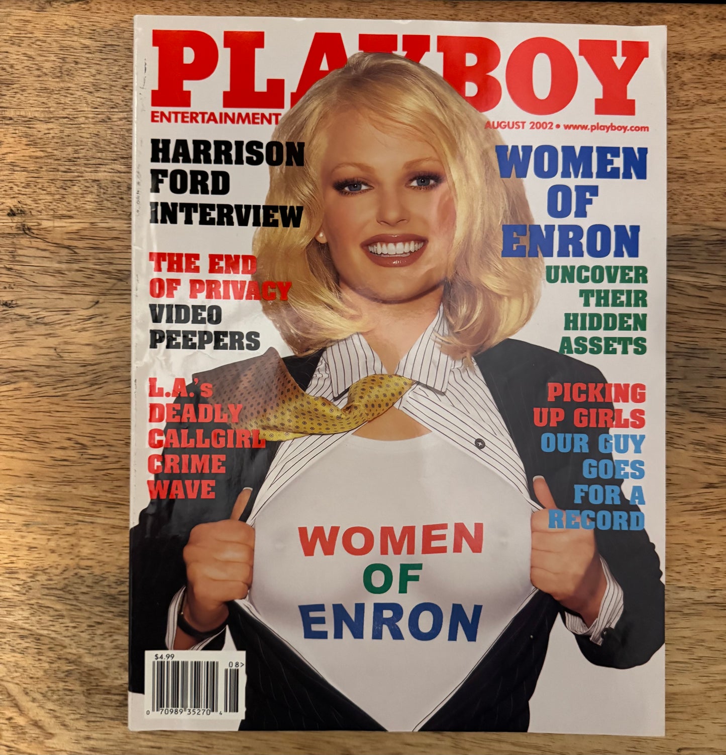 Playboy "Women of Enron" Mazagine Edition 2002