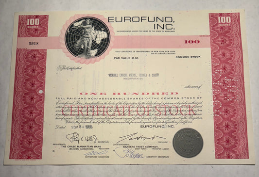 	 The Eurofund invested in the European Common Market which was the basis for the present day European Union and the Euro currency.