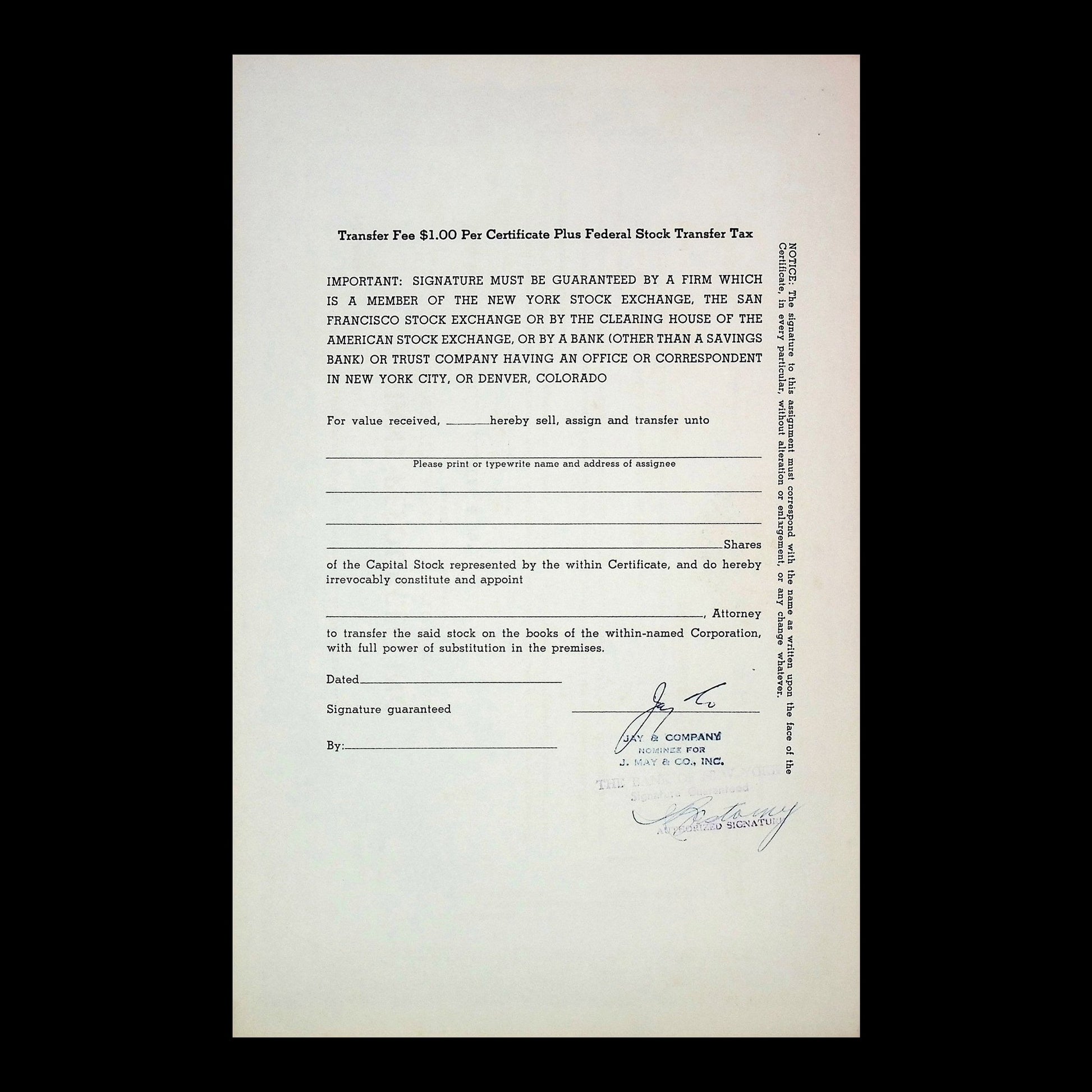Giant Resources, Inc. Stock Certificate from 1962