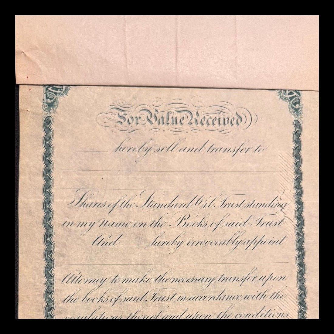 Houdini Picture Corporation Stock Certificate from Early 1900s
