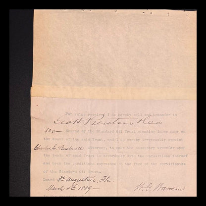 Houdini Picture Corporation Stock Certificate from Early 1900s