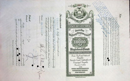 State of New York Loan for Highway Improvement Bond from 1940/50s