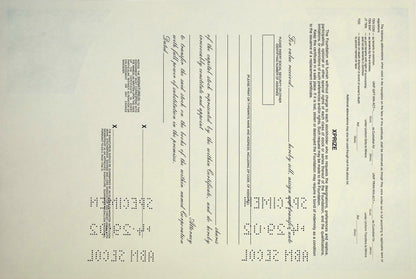 X Prize Lindberg 75th Anniversary Flight Stock Certificate Specimen from 2004