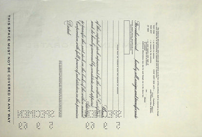 Time, Incorporated Stock Certificate Specimen from 1969