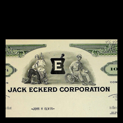 Jack Eckerd Corporation Stock Certificate from 1971