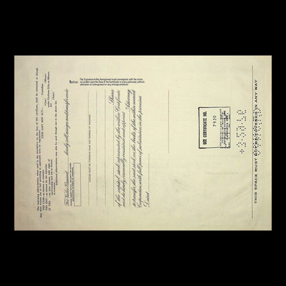 Loew's Theatres, Inc. Stock Certificate from 1969