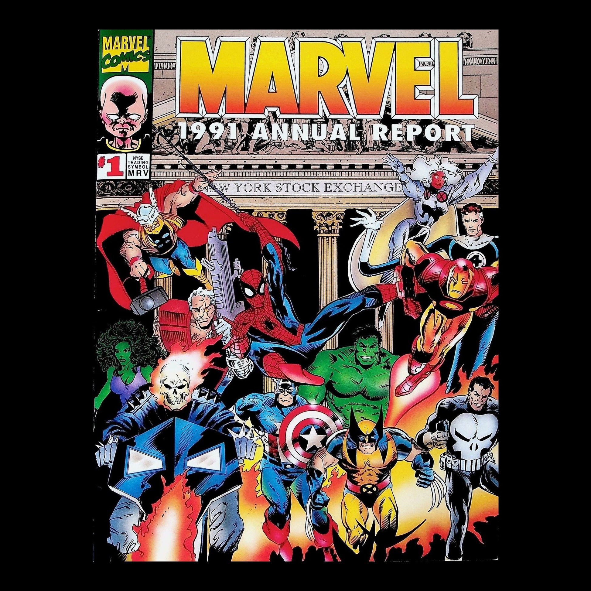 Marvel Comics Stock Certificate from 1991