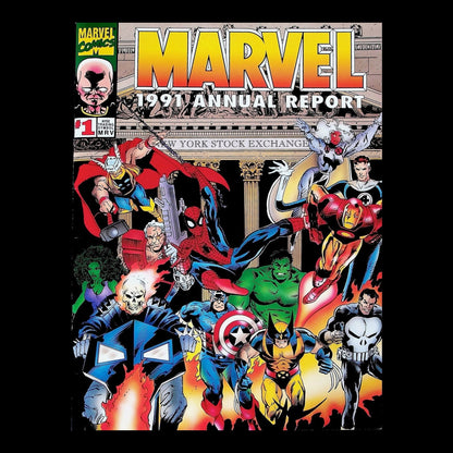 Marvel Comics Stock Certificate from 1991