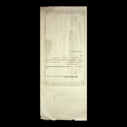 Mississippi and Missouri Rail Road Company Stock Certificate