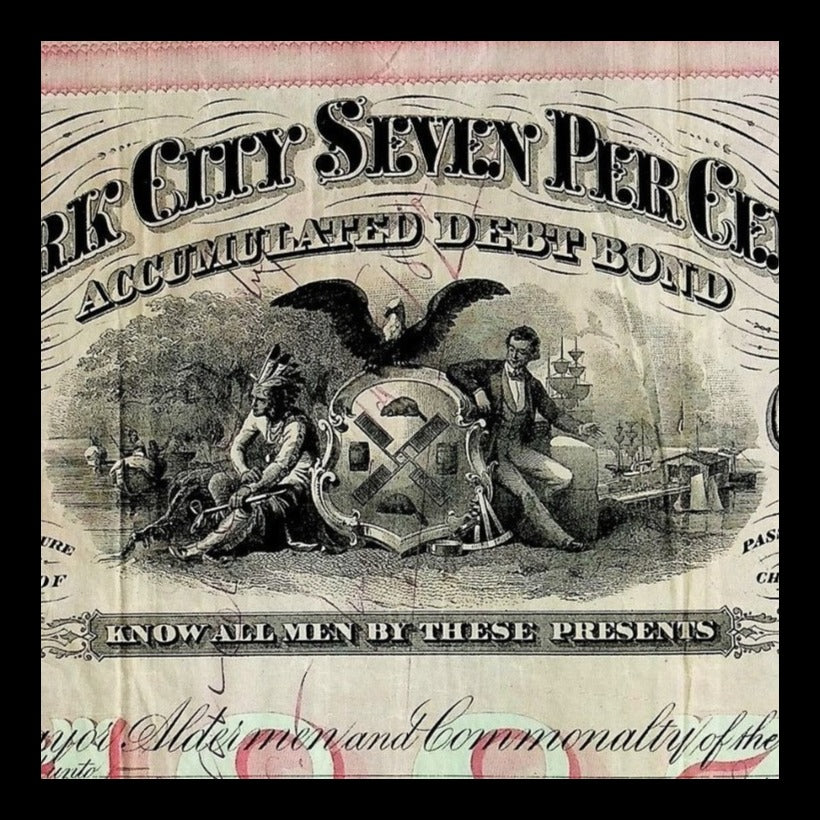 New York City Seven Per Cent Bond from 1869