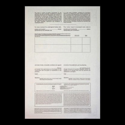 Nortel Networks Corporation Stock Certificate from 2000s