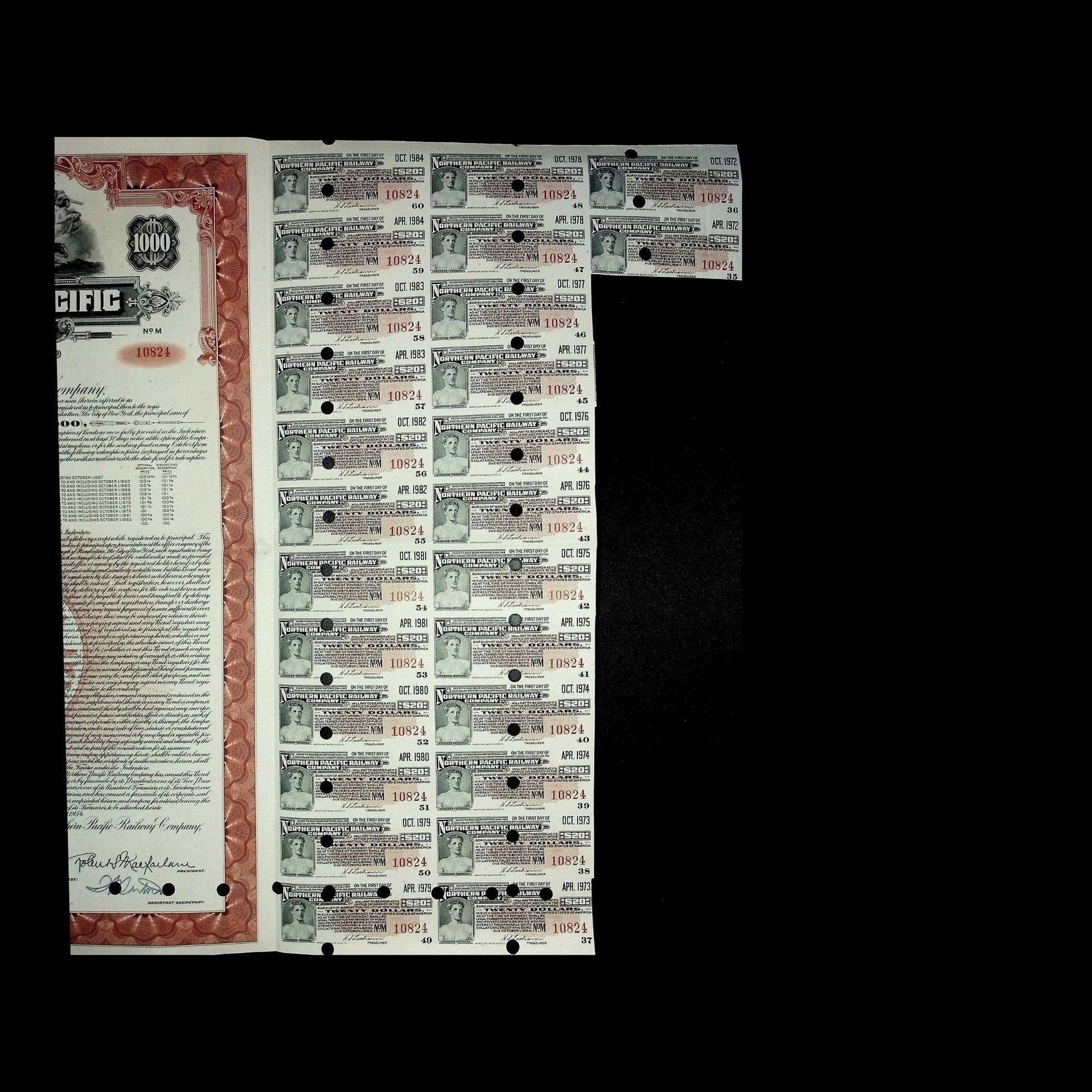 Northern Pacific Railway Company Bond from 1946