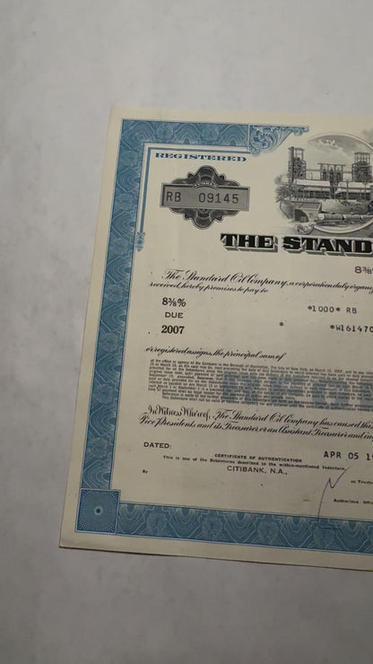 The Standard Oil Company (Ohio) Bond Certificate