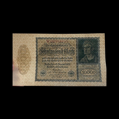 Reichsbank 10,000 Mark Reichsbanknote from 1922