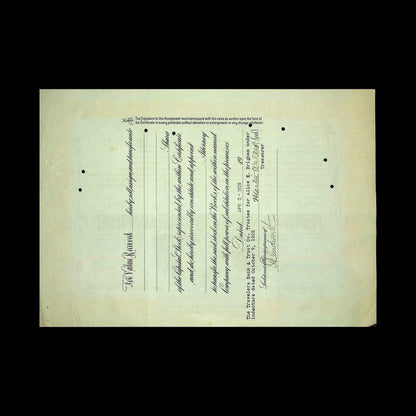 Scranton Electric Company Stock Certificate