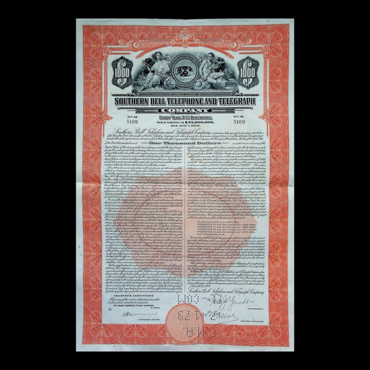 Southern Bell Telephone and Telegraph Company Bond from 1939