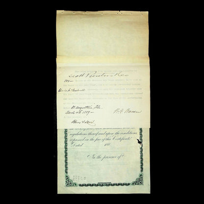 Standard Oil Trust Stock Certificate from 1882