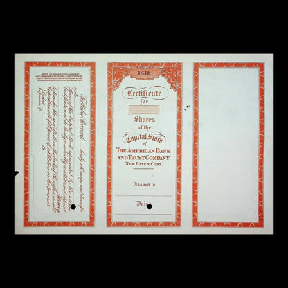 American Bank and Trust Company Stock Certificate