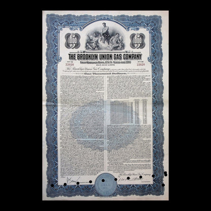 Brooklyn Union Gas Company Bond from 1976