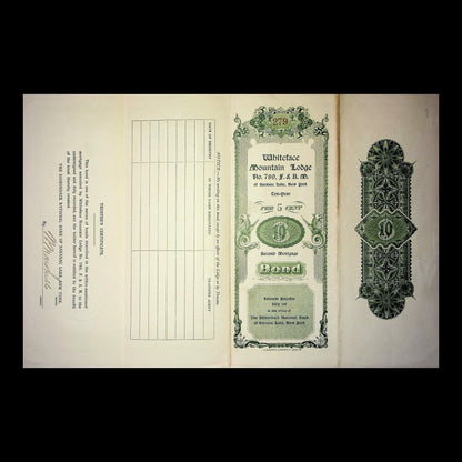 Whiteface Mountain Lodge Bond from Early 1900s