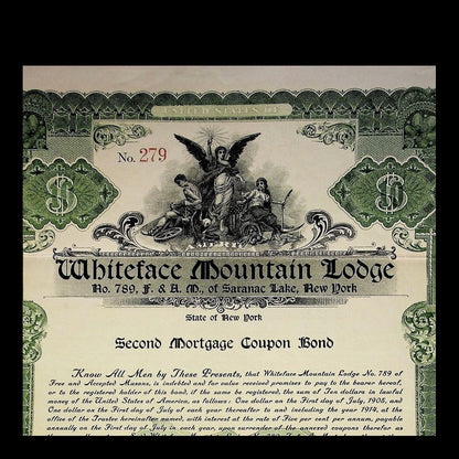 Whiteface Mountain Lodge Bond from Early 1900s